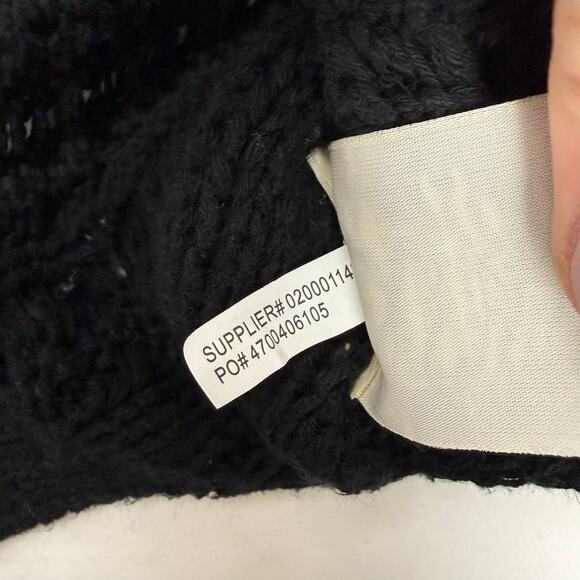 Ralph Lauren Denim & Supply Black Cable Knit Cotton Sweater Unisex L/G - Picture 9 of 10